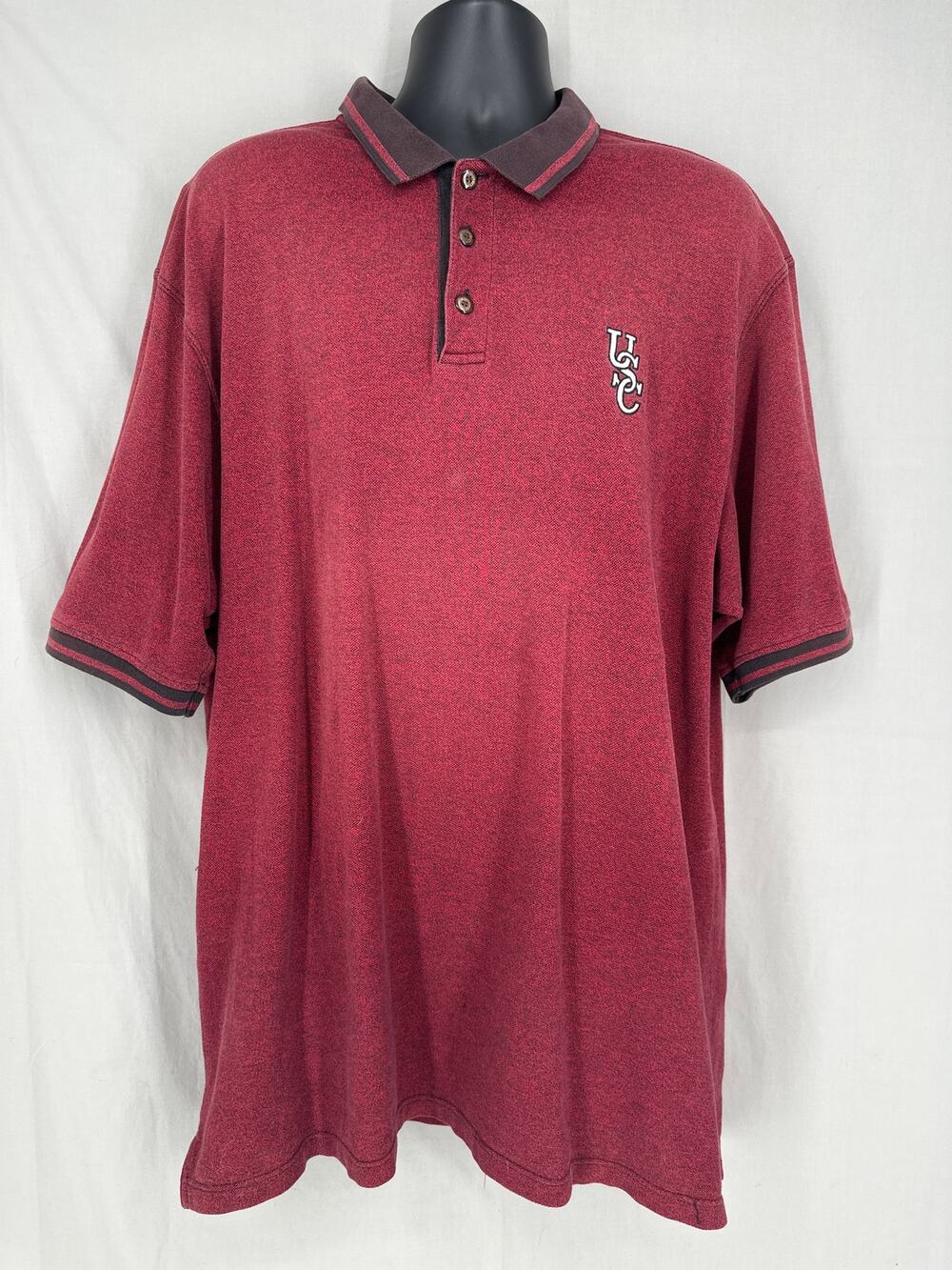 Vintage South Carolina Gamecocks Shirt Mens XL Red USC Polo 90s Russell